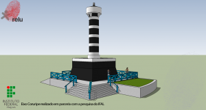 Desenho do Farol visto de perto