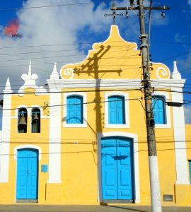 Foto recente da igreja Nossa Senhora da Guia vista de frente
